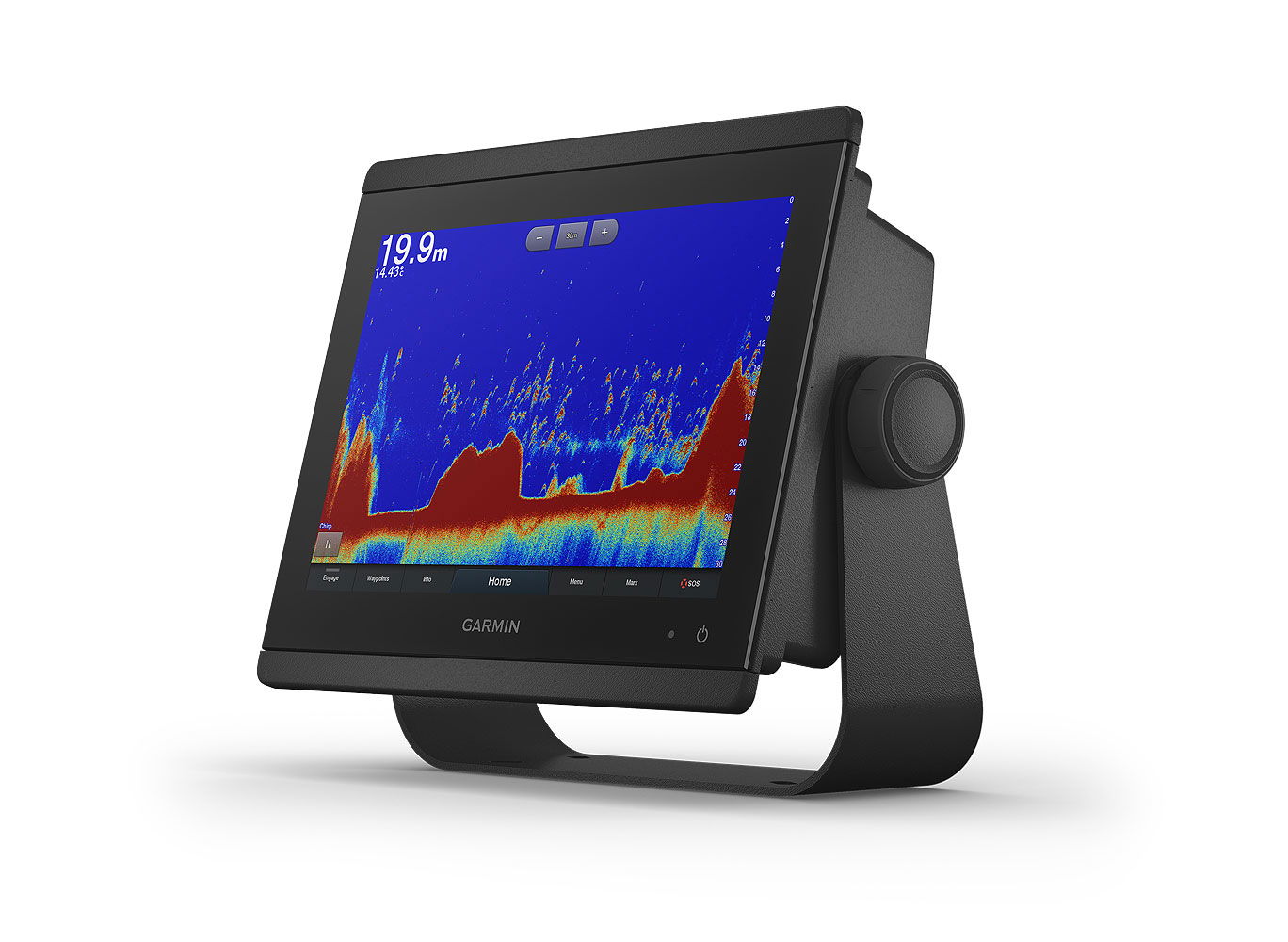 Bakside av Garmin GPSMAP 8410 xsv kartplotter 10 tommer MFD