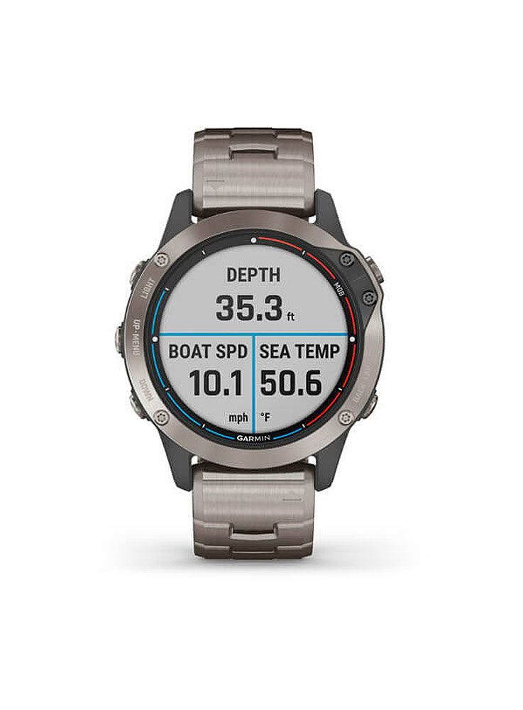 Garmin Quatix 6 Titanium GPS marine smartwatch - Garmin