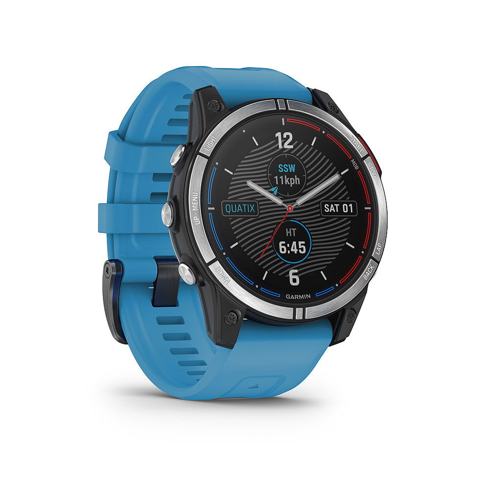 Garmin Quatix 7 bakside med sensorpanel