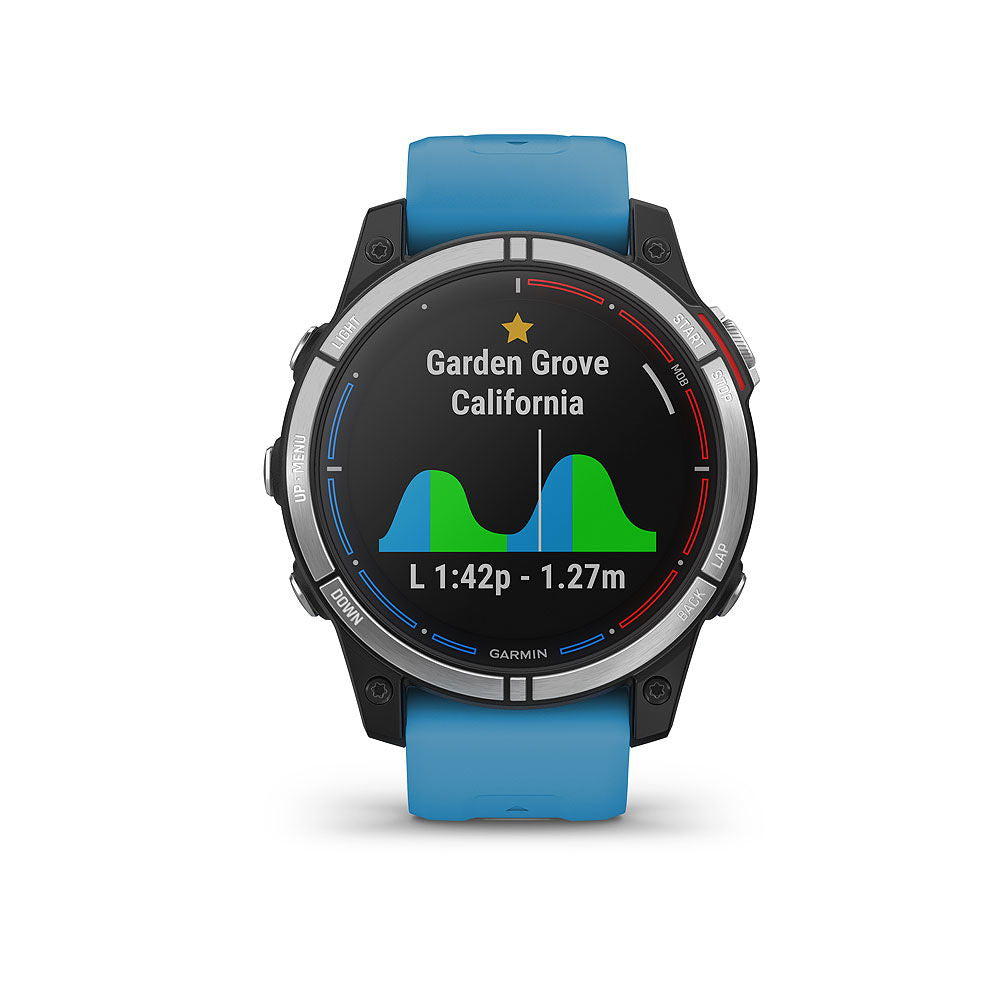 Garmin Quatix 7 nærbilde av display