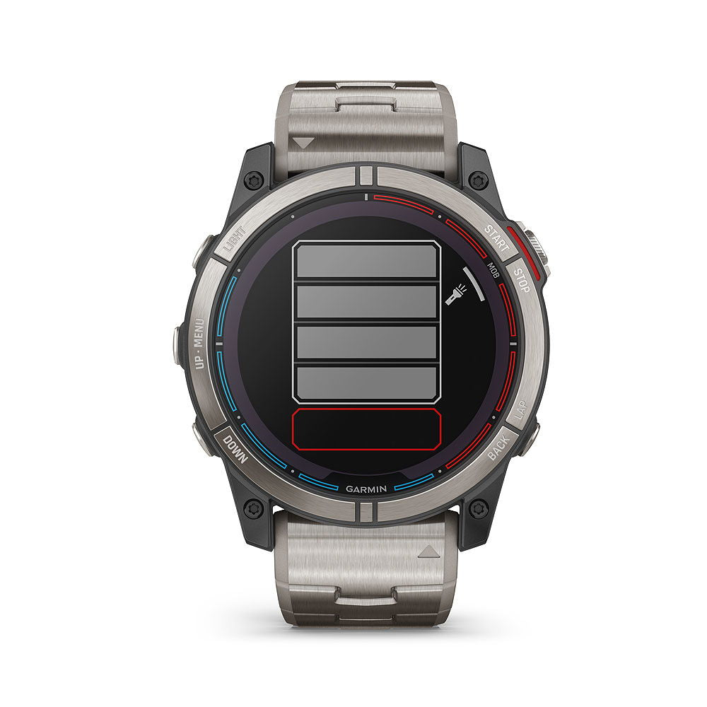 Garmin quatix 7X Sapphire Solar Titan sideprofil