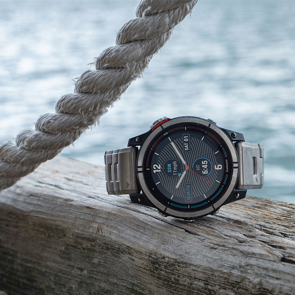 Garmin quatix 7X Sapphire Solar Titan med solcelleteknologi