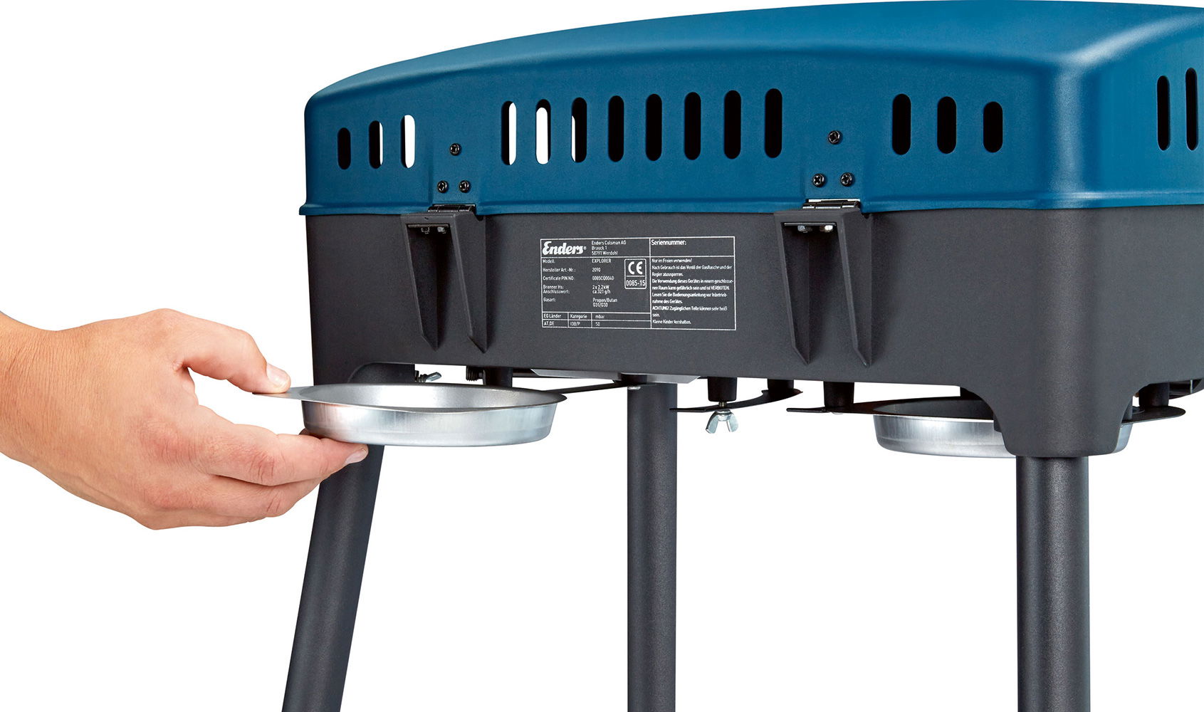 Gassgrill Explorer Neste bakside med ben