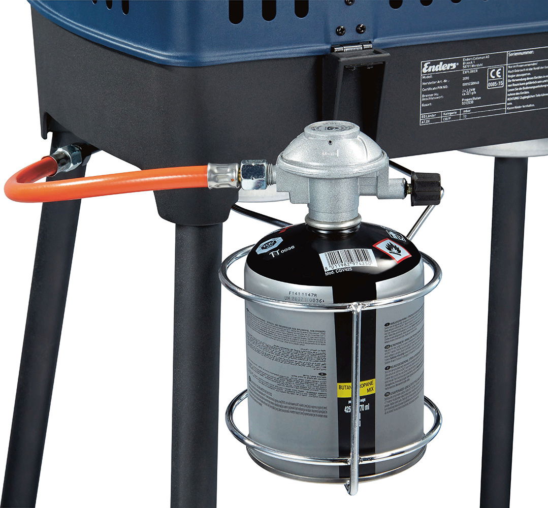 Gassgrill Explorer Neste montert og klar til bruk