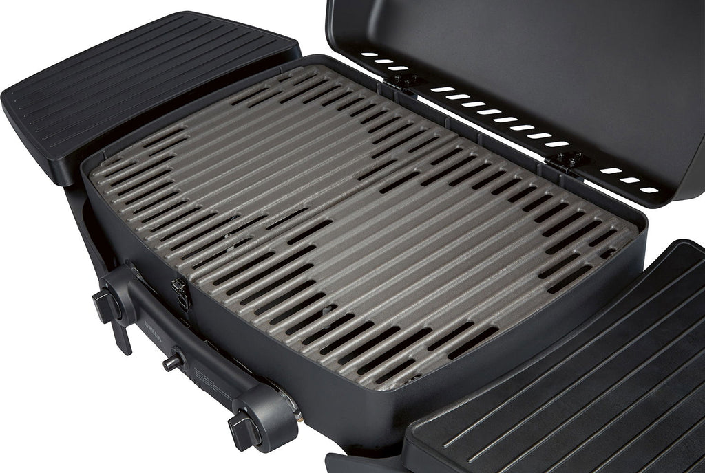 Gassgrill Urban 2x 2,2 kW aluminiumsstøp med termometer nærbilde av termometer