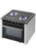 Gasskomfyr 2-bluss med ovn 30 l 1900 W - Allpa forfra