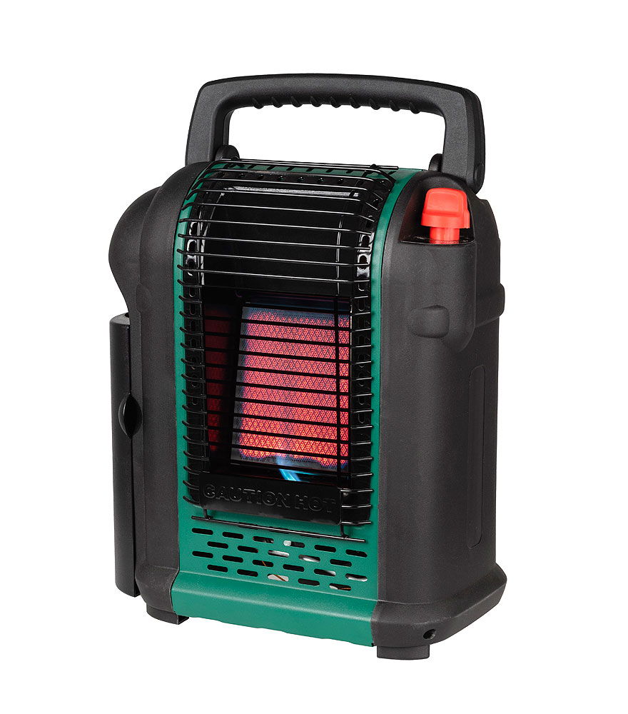 Gassvarmer mobil 2000 W 112 g/h med piezotenning for utendørsbruk