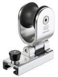 Genuavogn aluminium 32x6 mm 110 mm med glidelager sølv forfra