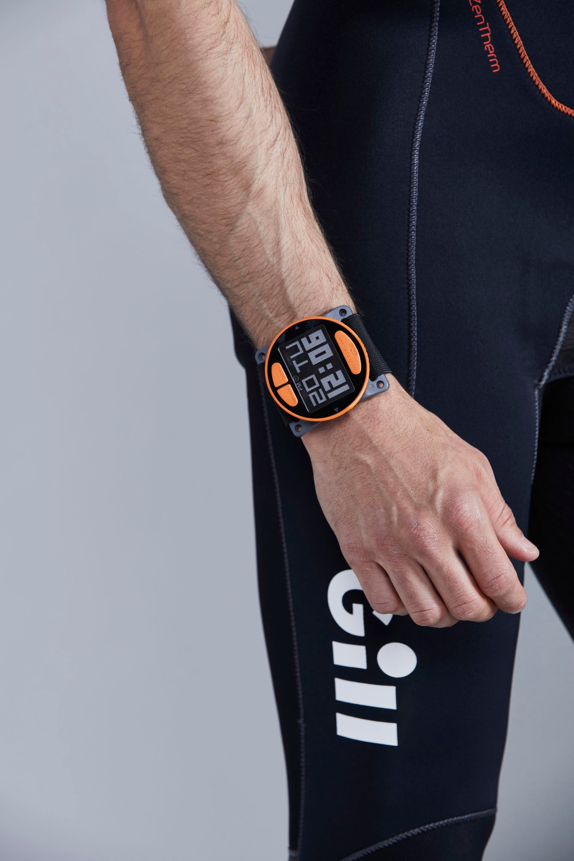Detalj av knappene på Gill Stealth Timer regattaklokke