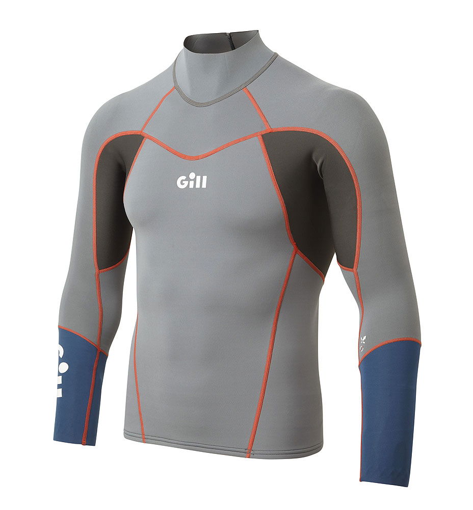 Gill Zenlite Top herre 1,5 mm neopren seilertopp bakside