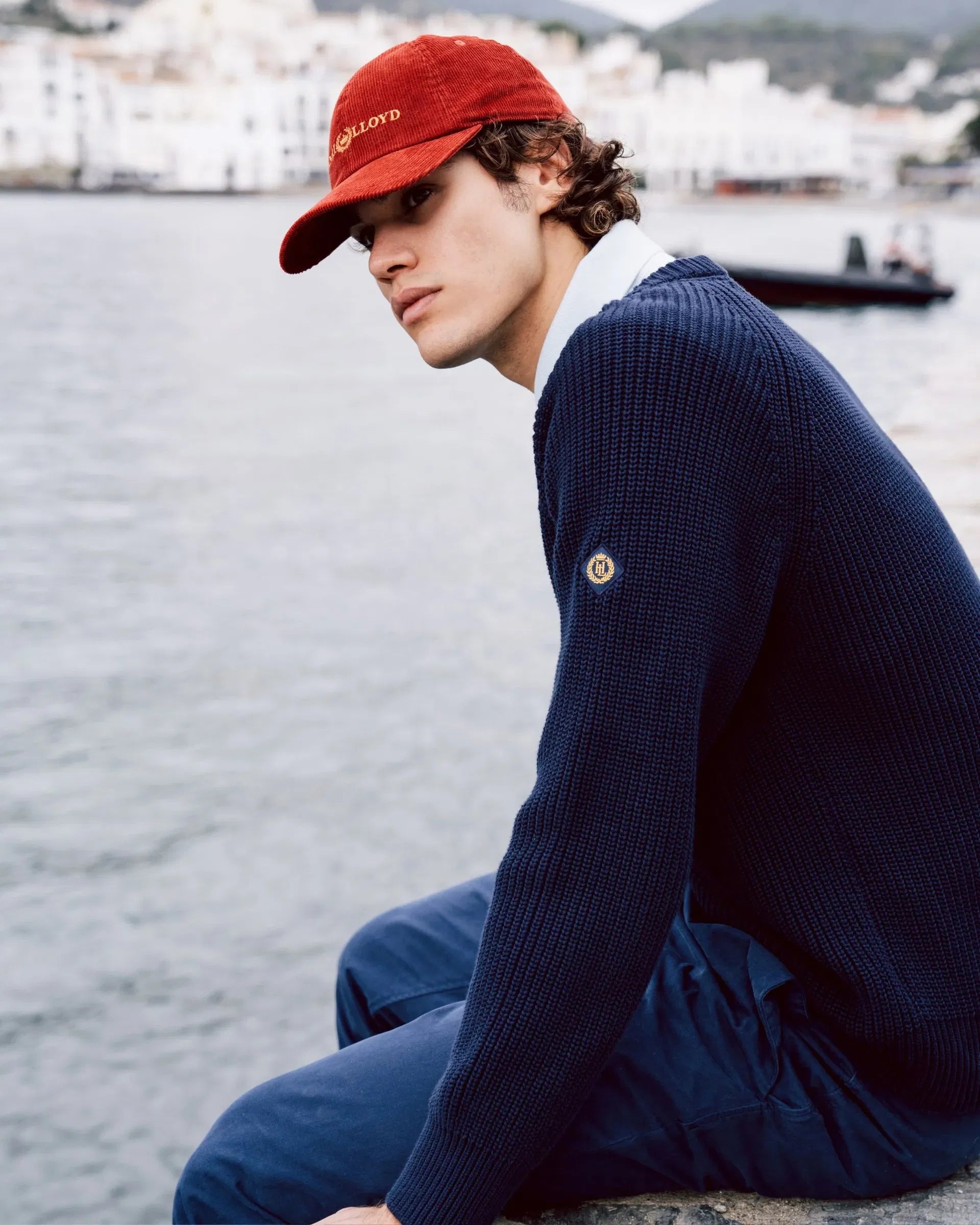Golant Ribbed Crew strikkegenser bakside