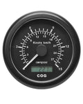 GPS speedometer analog 0-15 knop 0-28 km/t - Compass forfra