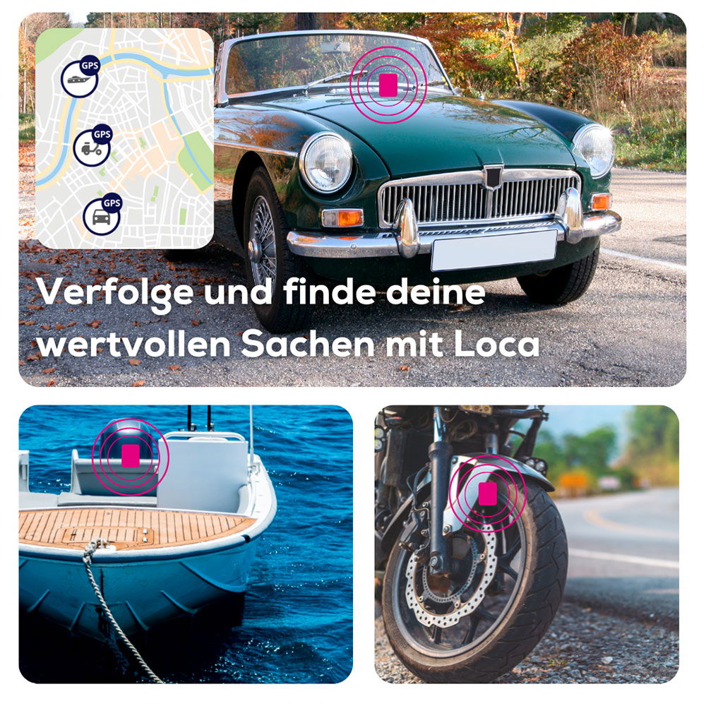 GPS tracker LOCA 2 vanntett bakside