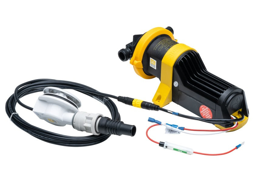 Nærbilde av pumpeelement i Gråvannspumpesystem GULLEY IC 12V 19 l/min