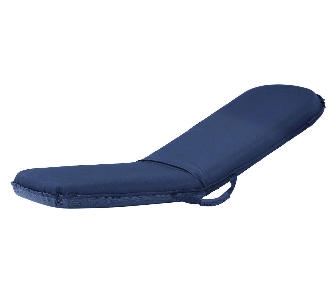 Gulvstol Flexi Seat sammenleggbar navy detalj av stoff