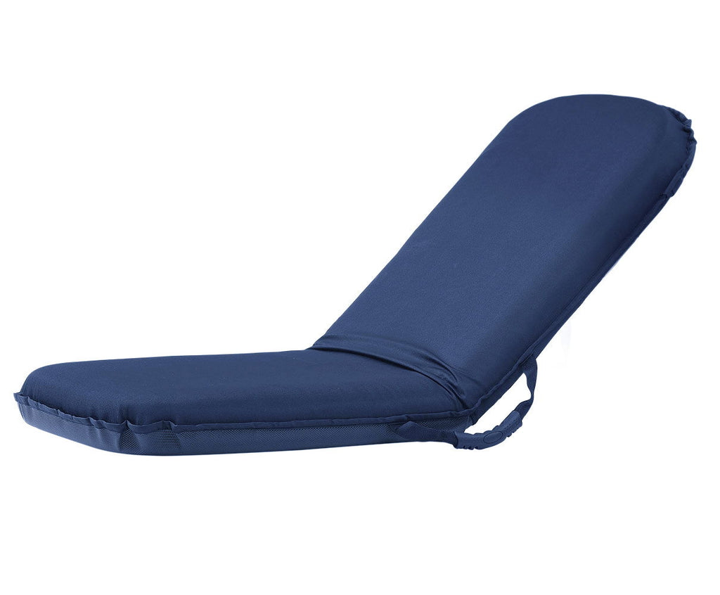 Gulvstol Flexi Seat sammenleggbar navy montert i bruk