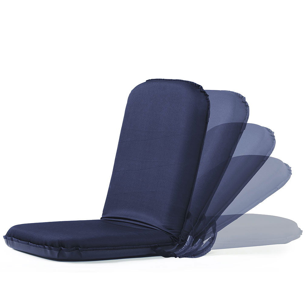 Gulvstol Flexi Seat sammenleggbar navy nærbilde av justering