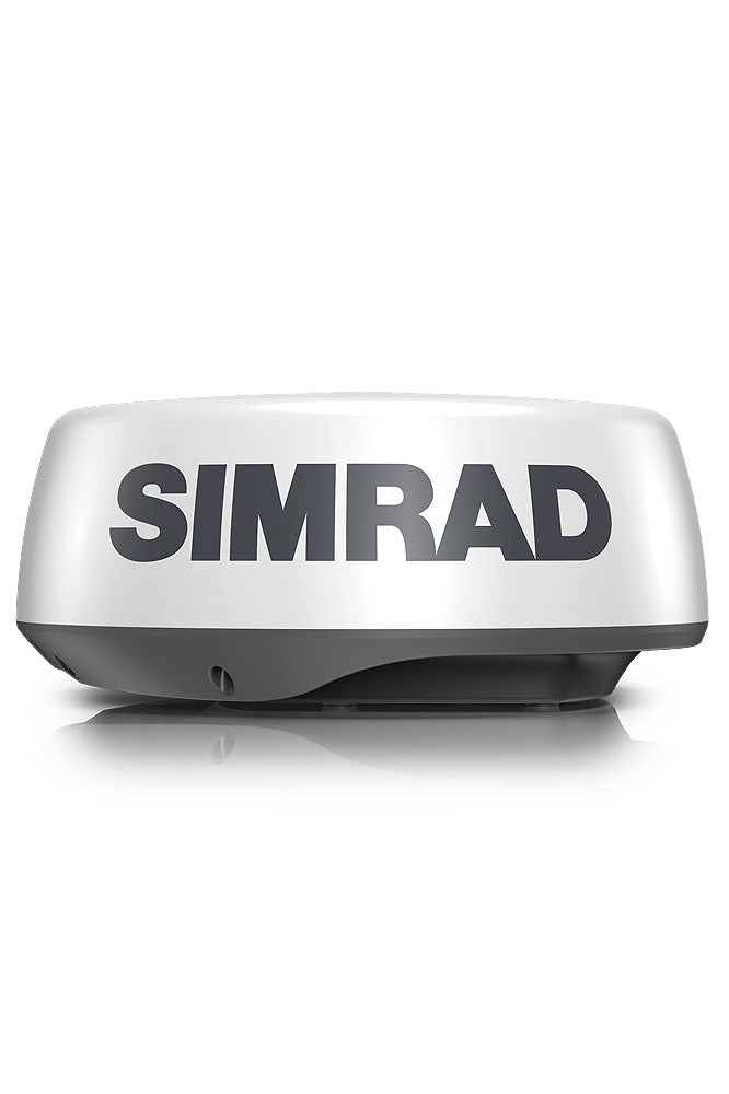Halo20 / Halo 20 pluss pulskompresjonsradar 24 nm fra Simrad vist forfra