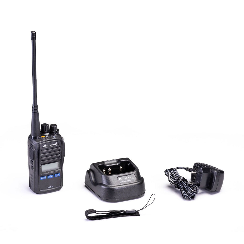 Detalj av Håndholdt VHF 5W 57 kanaler 230 g Midland antenne
