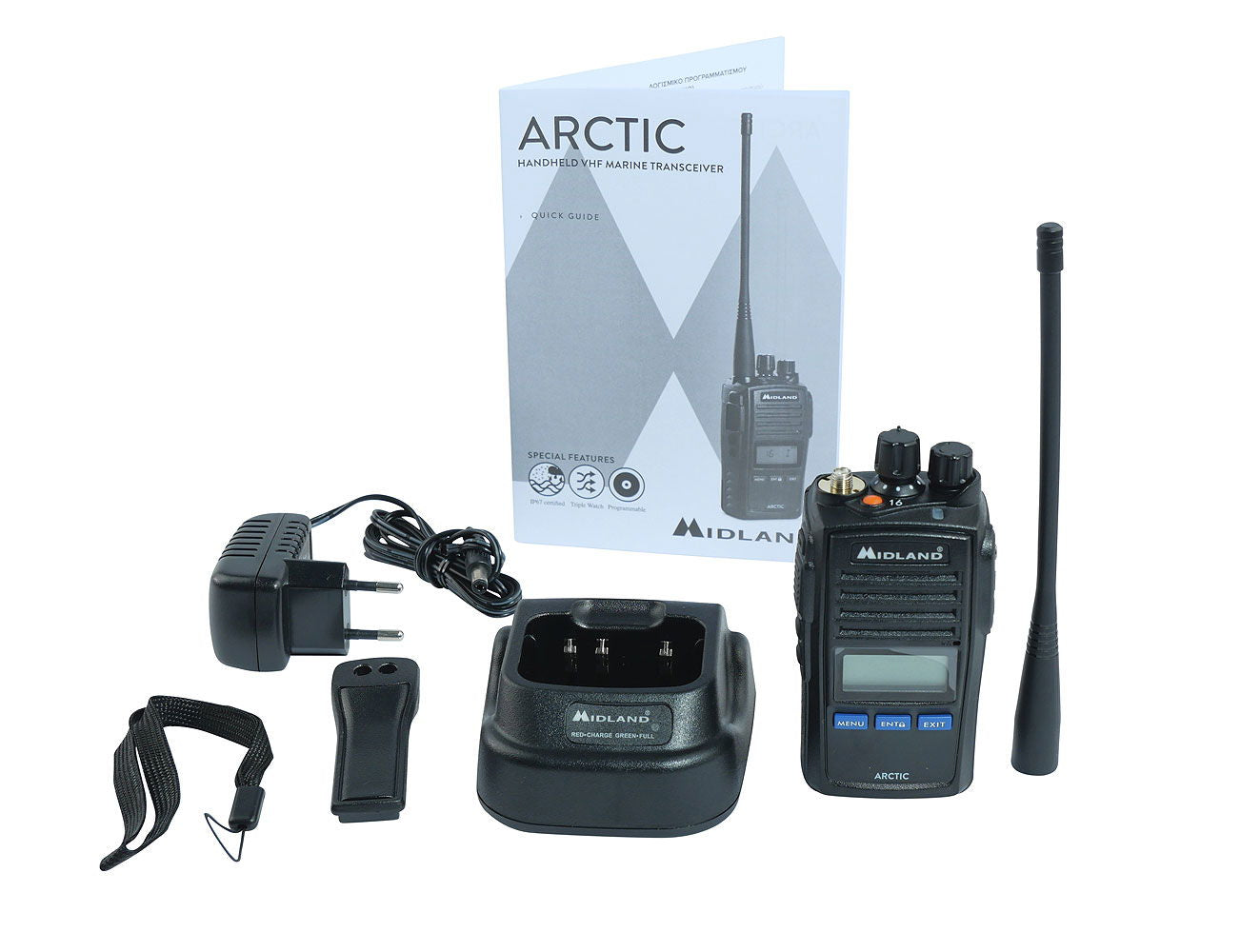 Batteripakke til Håndholdt VHF 5W 57 kanaler 230 g Midland