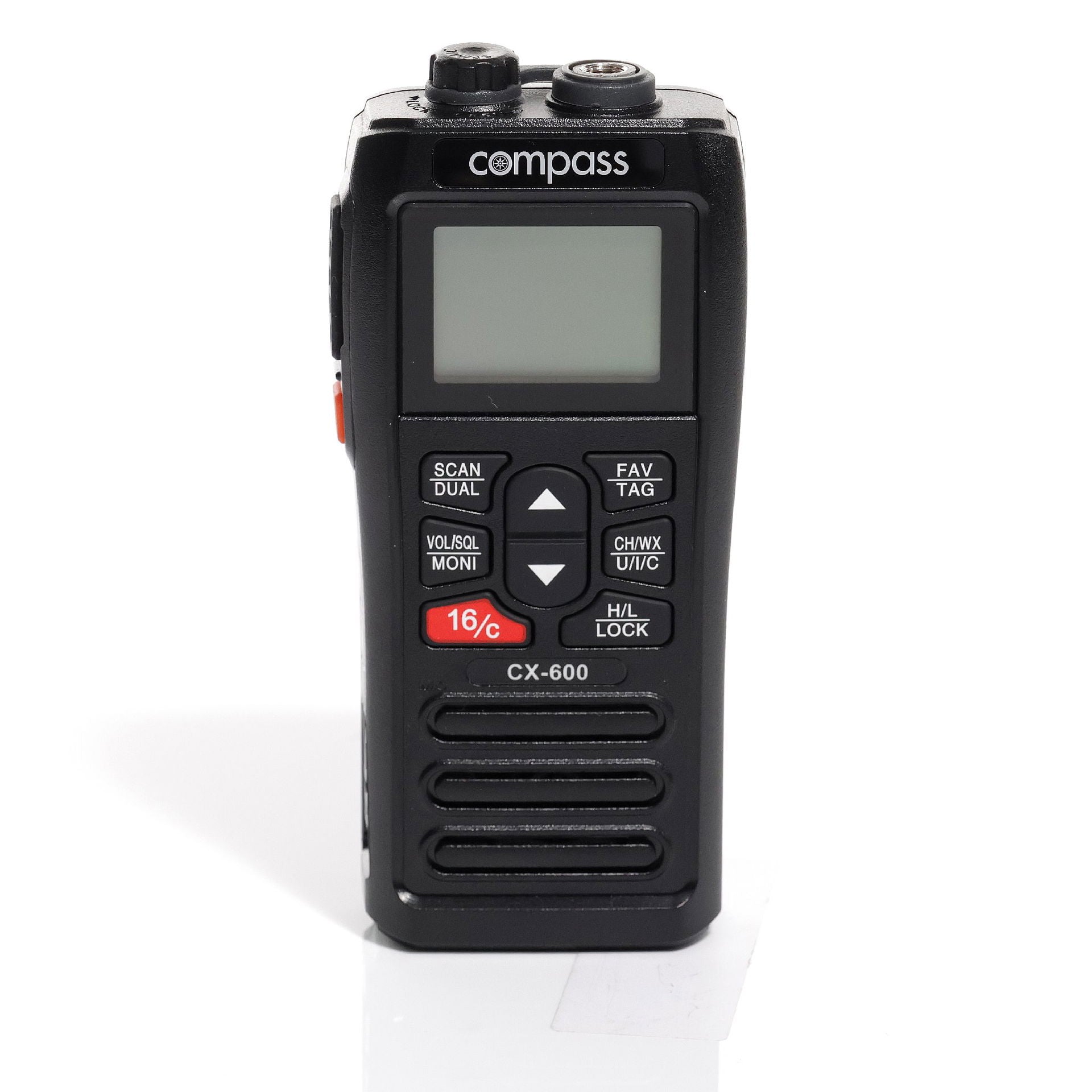 Håndholdt VHF CX-600 flytende IPX7 235 g bakside