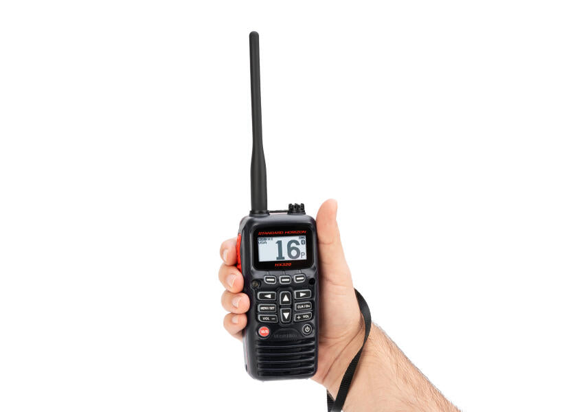 Håndholdt VHF HX320E 6W flytende med USB-C front