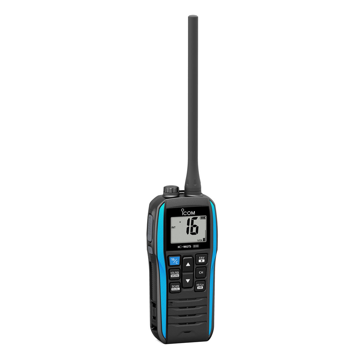 Håndholdt VHF IC-M25EURO EVO flytende bakside