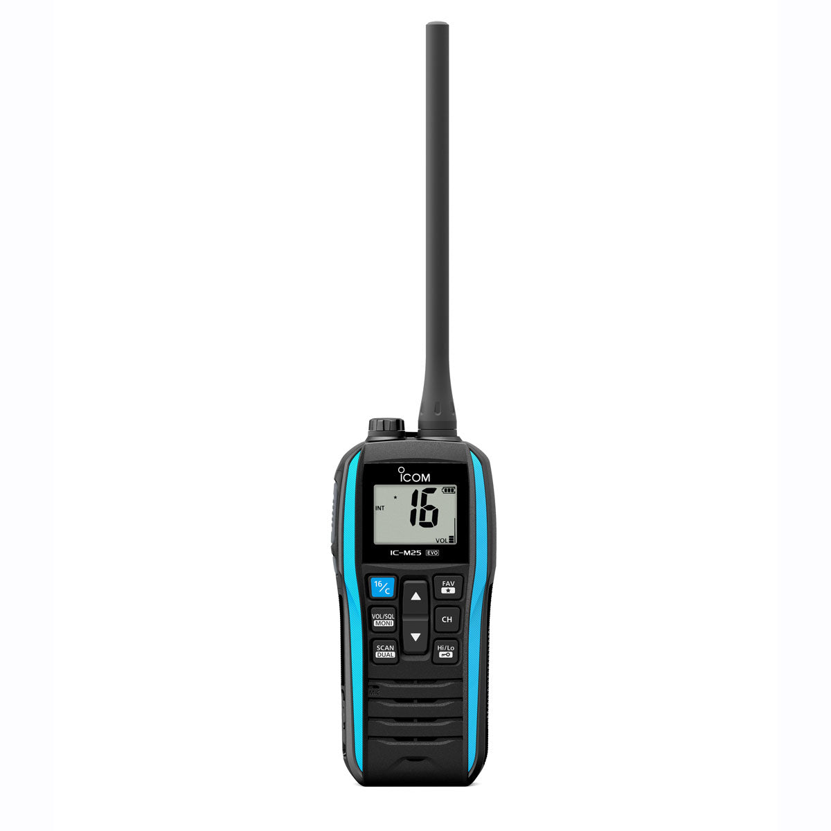 Håndholdt VHF IC-M25EURO EVO flytende forfra