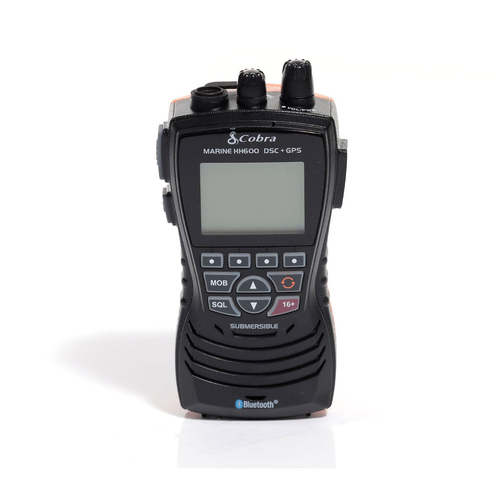 Håndholdt VHF MR HH600 med GPS og DSC flytende - Cobra bakside