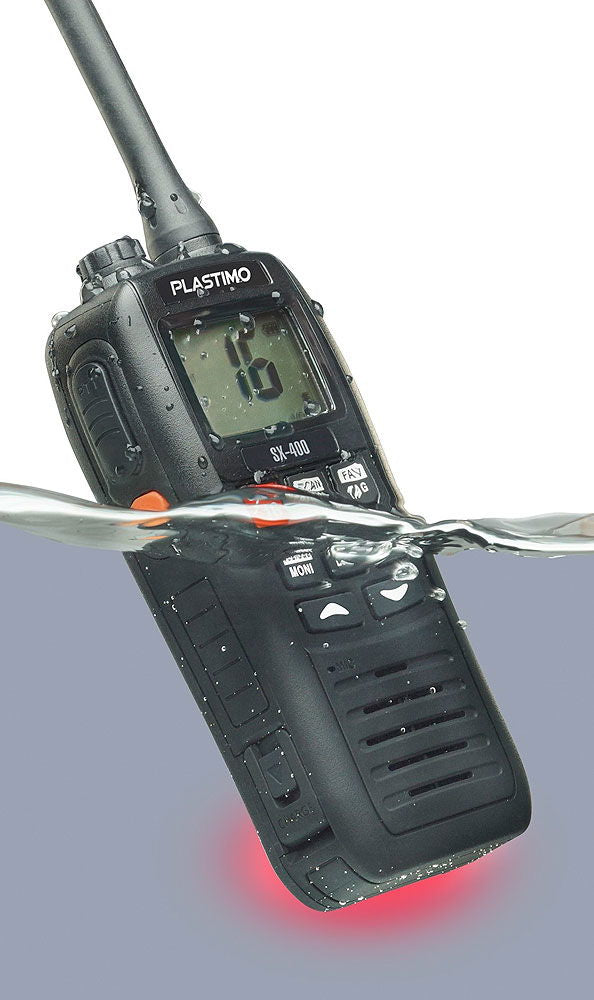 Håndholdt VHF SX-400 5 W vanntett og flytende bakside