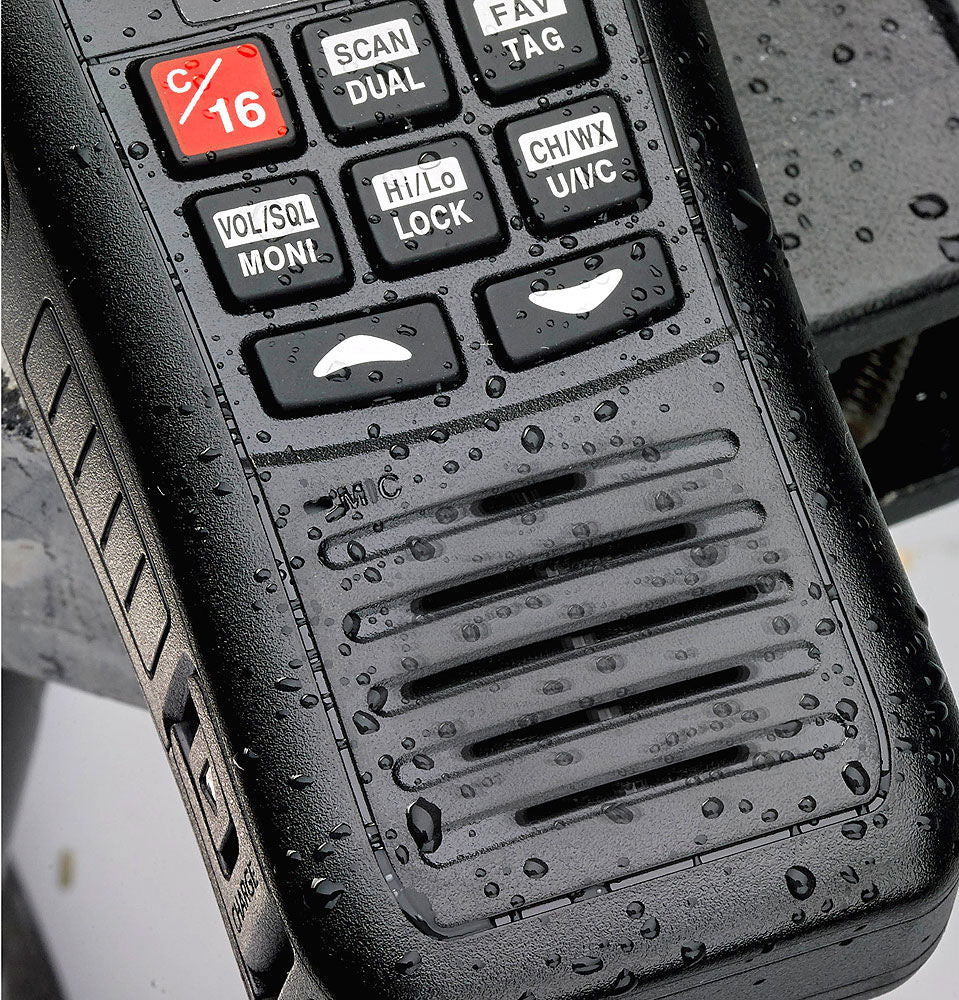 Detalj av Håndholdt VHF SX-400 5 W vanntett og flytende