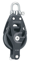 Harken Element blokk med hundsvott 12 mm line 45 mm skive forfra