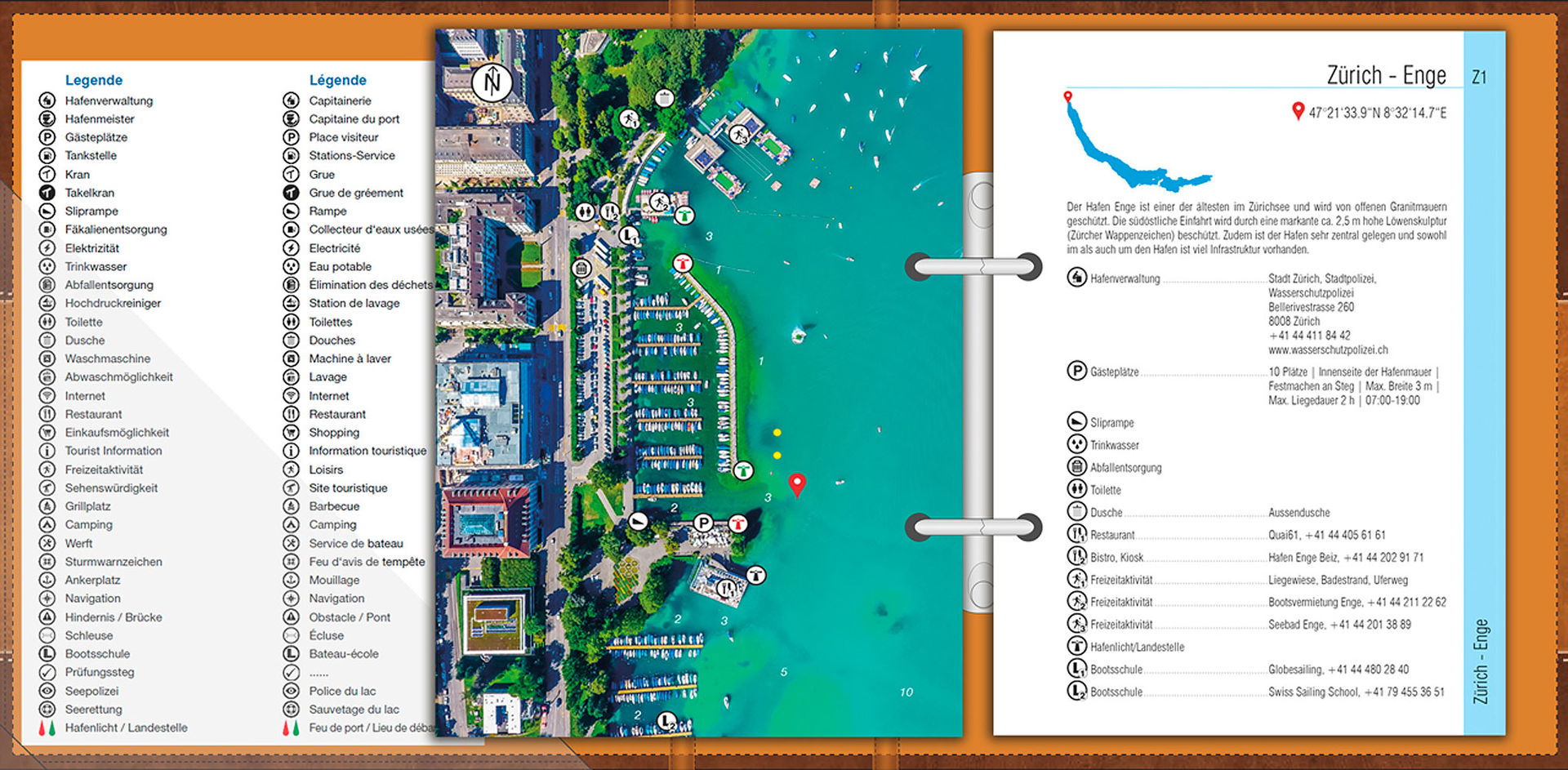 Havneguide 2 Zürichsee Walensee Linthkanal forfra