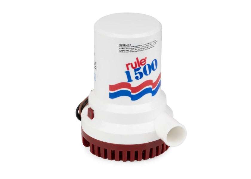Heavy Duty lensepumpe 1500 24V 96 l/min 1 1/8" forfra