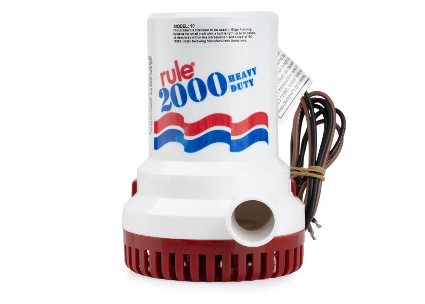 Heavy Duty lensepumpe 2000 24V 129 l min 1 1 8 montert
