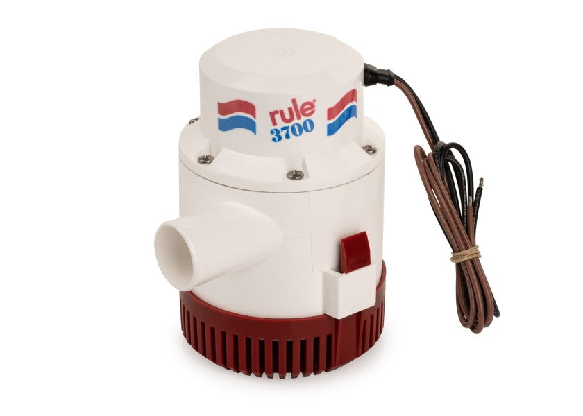Heavy Duty lensepumpe 3700 24V 239 l min fra Rule forfra