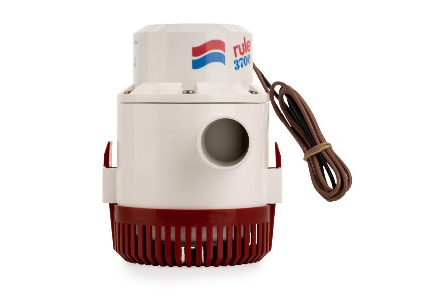 Heavy Duty lensepumpe 3700 24V 239 l min fra Rule bakside