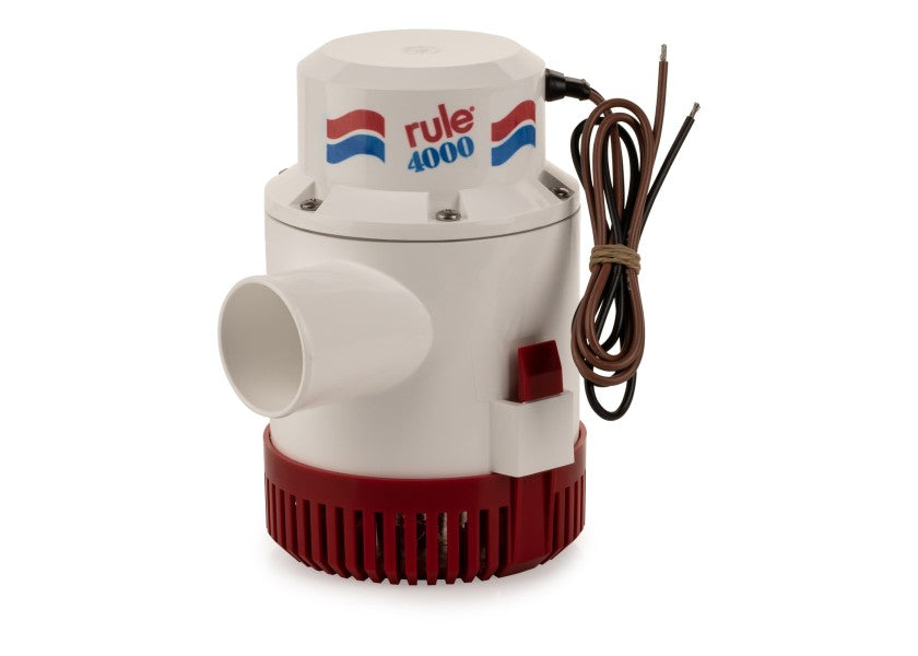 Heavy Duty lensepumpe 4000 24V 252 l/min 2" tilkobling forside