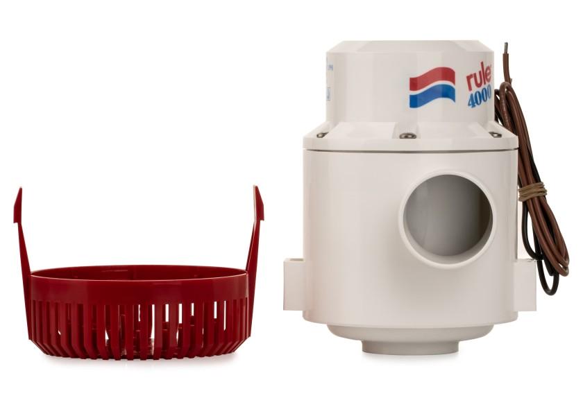 Heavy Duty lensepumpe 4000 24V 252 l/min 2" tilkobling detalj