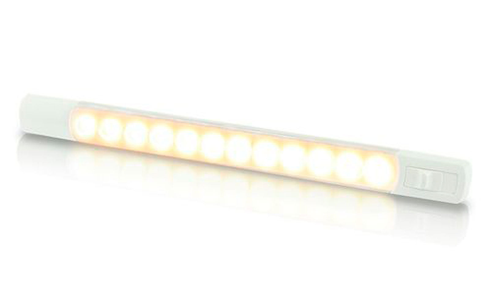 Hella trinnlys LED 12V under 3W ultratynn 10 mm forfra