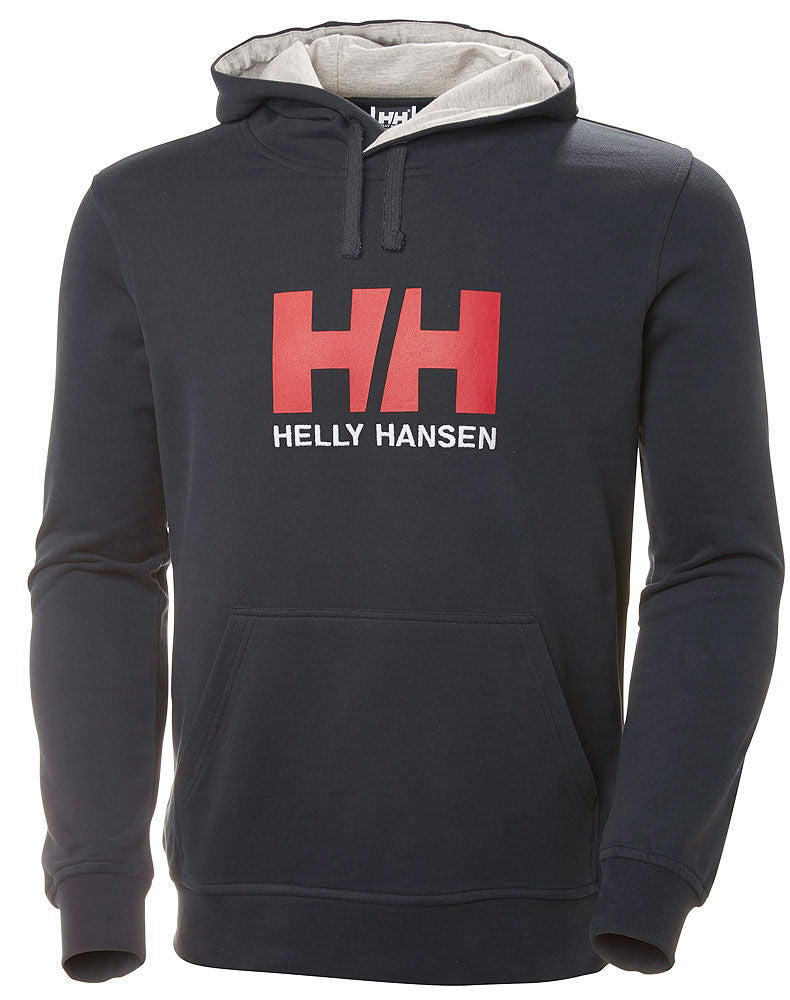 Helly Hansen Logo Hoodie bomullsfrotté forfra