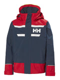 Helly Hansen Salt Port juniorjakke seiljakke for barn forfra
