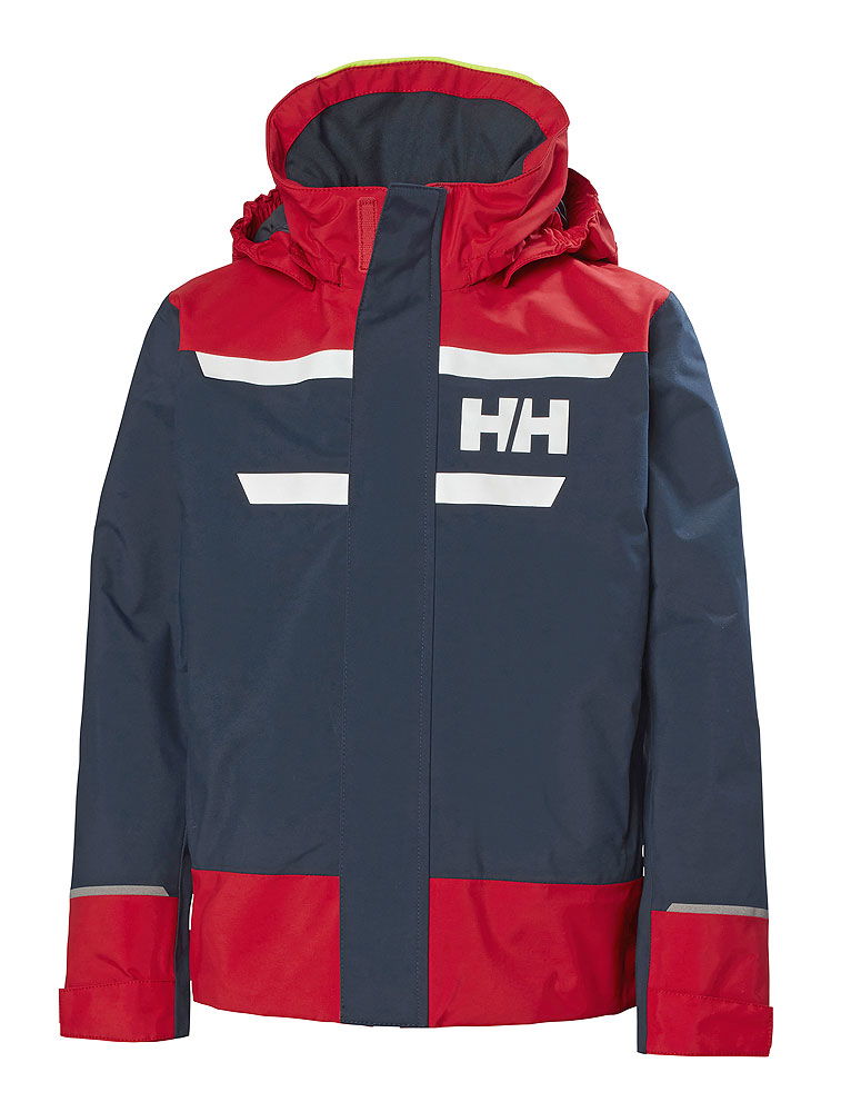 Helly Hansen Salt Port juniorjakke seiljakke for barn forfra