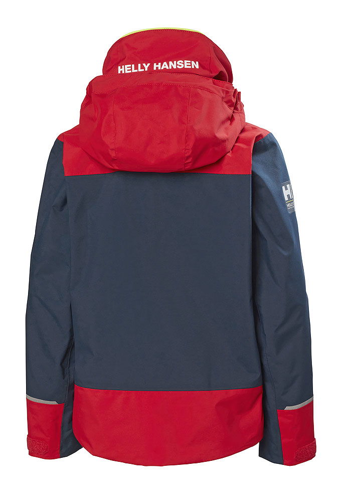 Helly Hansen Salt Port juniorjakke seiljakke for barn bakside