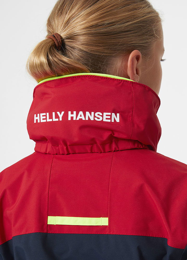 Helly Hansen Salt Port juniorjakke seiljakke for barn sammenrullet