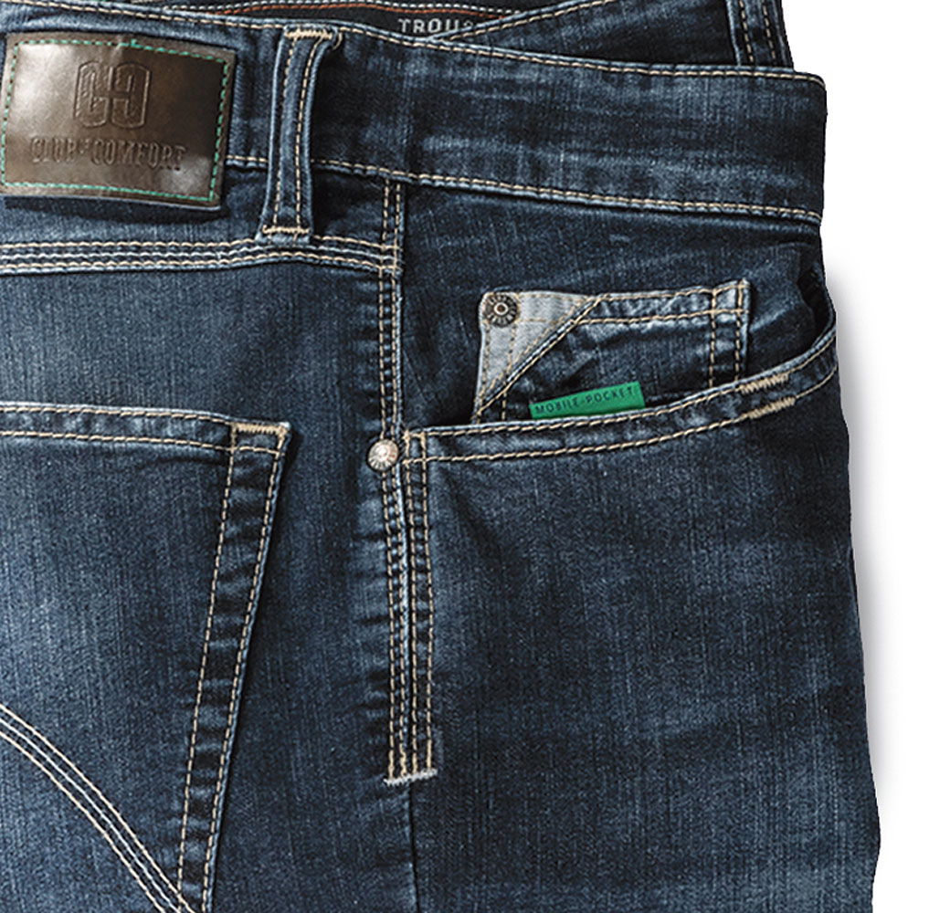 High stretch jeans lett denim 7,5 unse lommedetalj