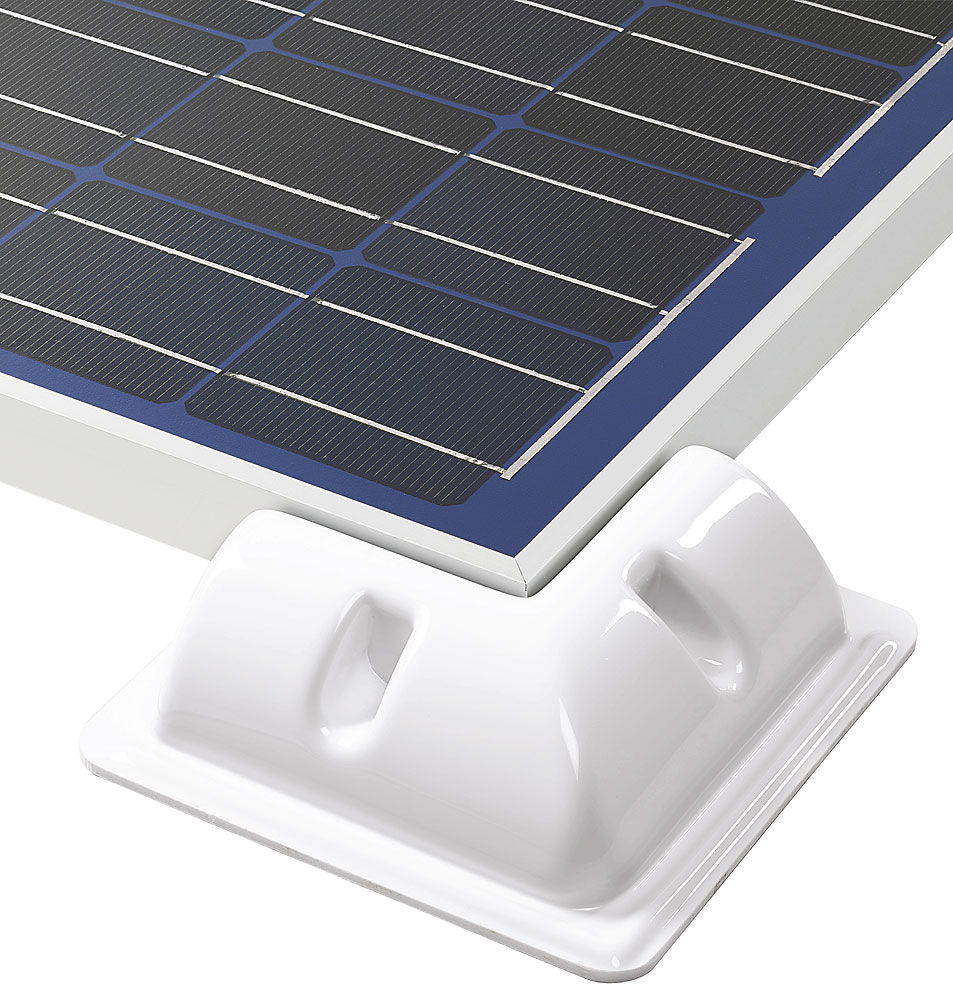 Hjørnespoiler for solcellepanel ABS 4-pakning 192x13x60 mm forfra