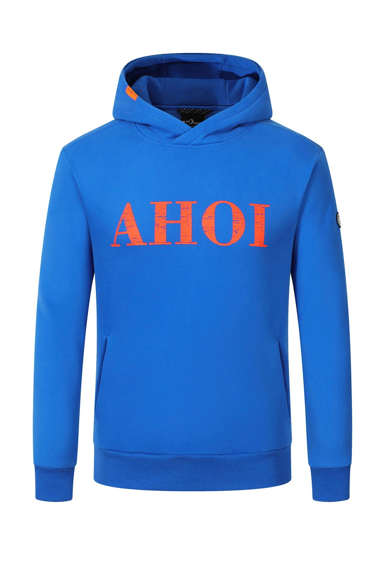 Hoodie Ahoi 300 g/m8 med ribbekant forfra