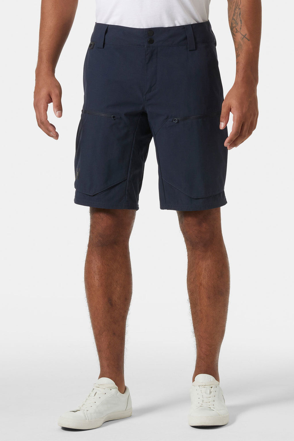 HP Crewline Cargo Short 2.0 nylon oxford logo detalj