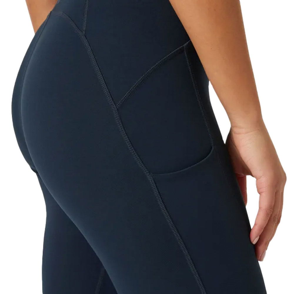 HP leggings dame 4-veis stretch flatlocksømmer nærbilde av stoff